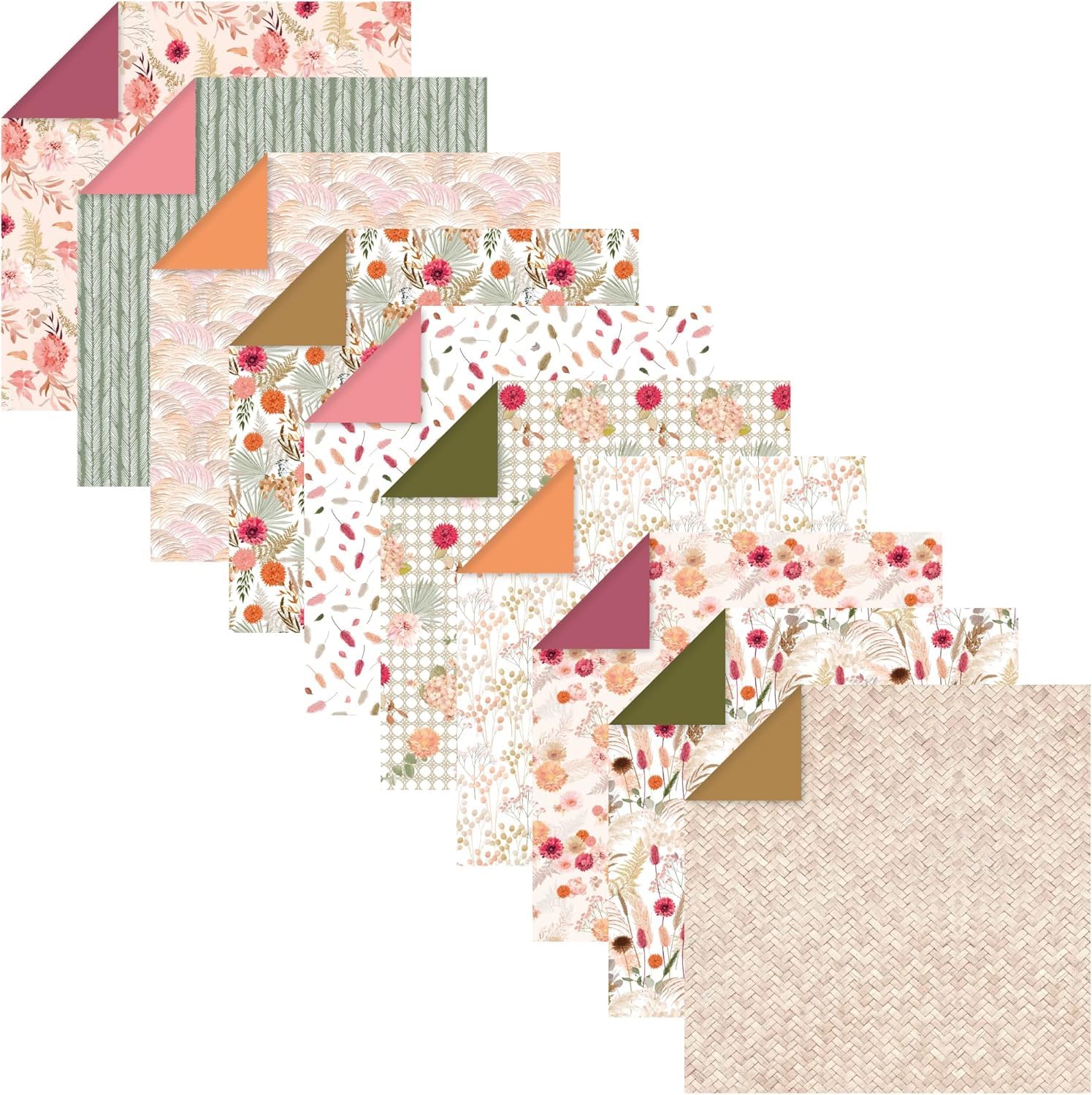 Clairefontaine Papel Origami 70g/m² 60 Hojas 3 Tamaños 10x10cm 15x15cm 20x20cm Colores Surtidos
