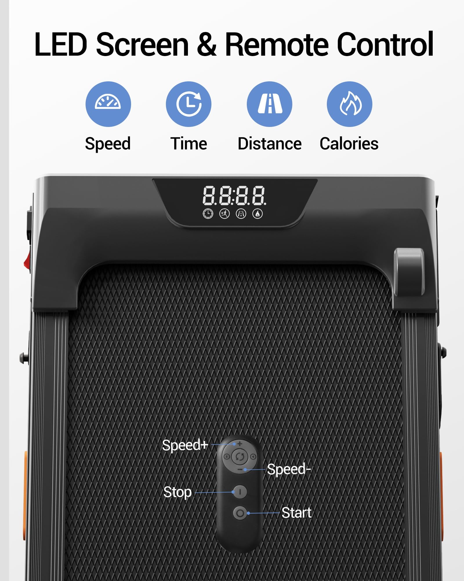 CURSOR Tapis Roulant con Inclinazione15%, Tapis Roulant Salvaspazio Elettrico 1-10KM/H, Walking Pad con Motore Silenzioso da 3,0 HP e Tripla Ammortizzazione, Max. Carico Massimo 136KG