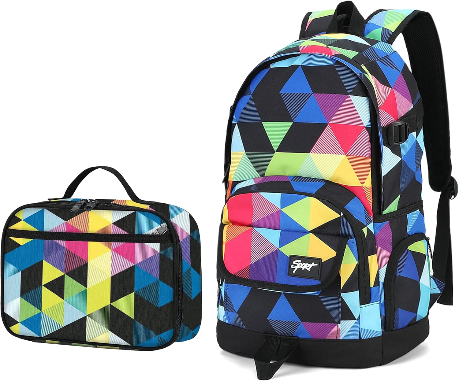 rickyh style Boys and Girls Kids Backpacks, Lightweight Backpack 18.5 x 13.75 x 8.75 Inches lunch bags 10 x 8 x 3.17 Inches Kids Backpacks for School and Travel, BPA Free