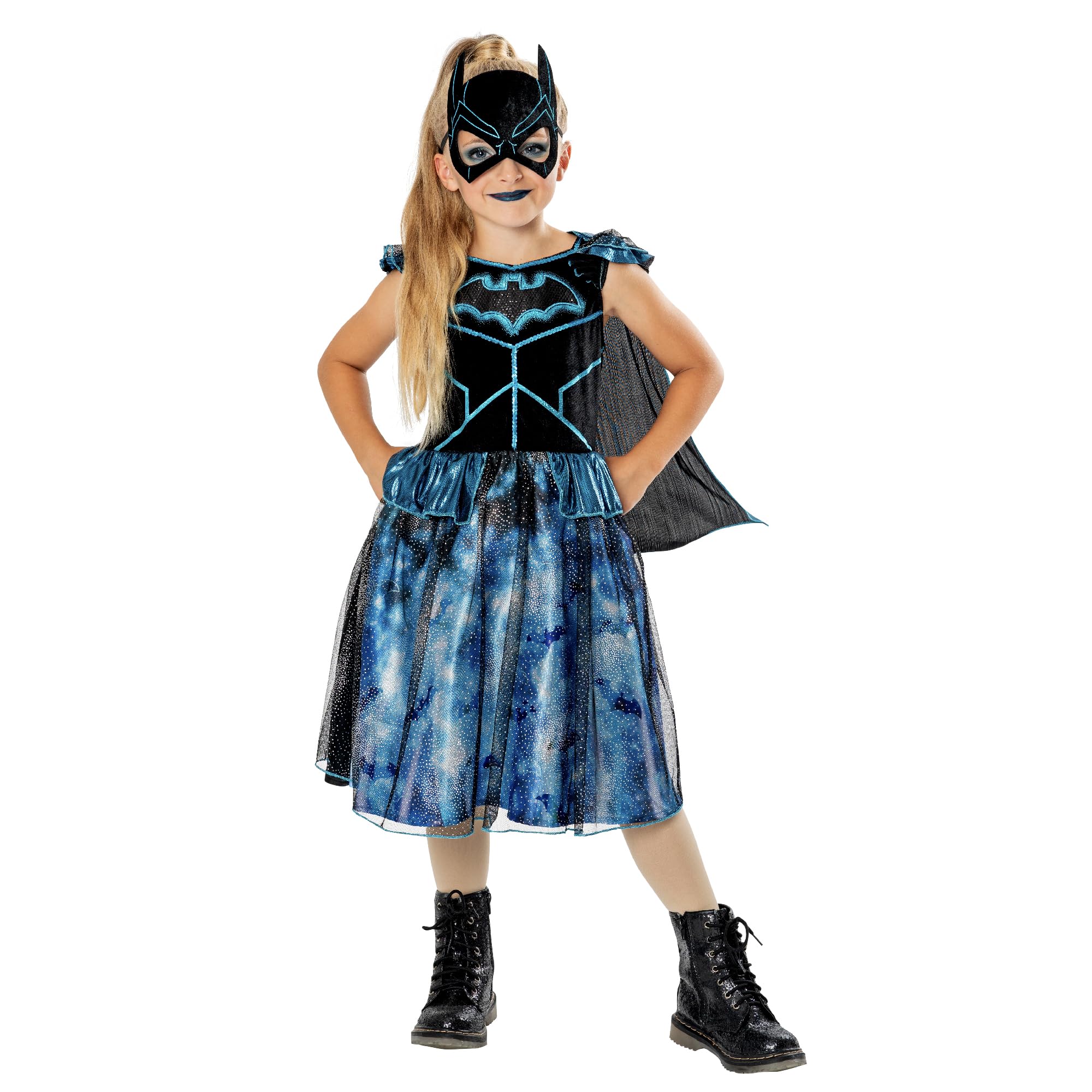 Rubie's 3012255-6 Kostium Batgirl dla dziewczynek, jak na zdjęciu