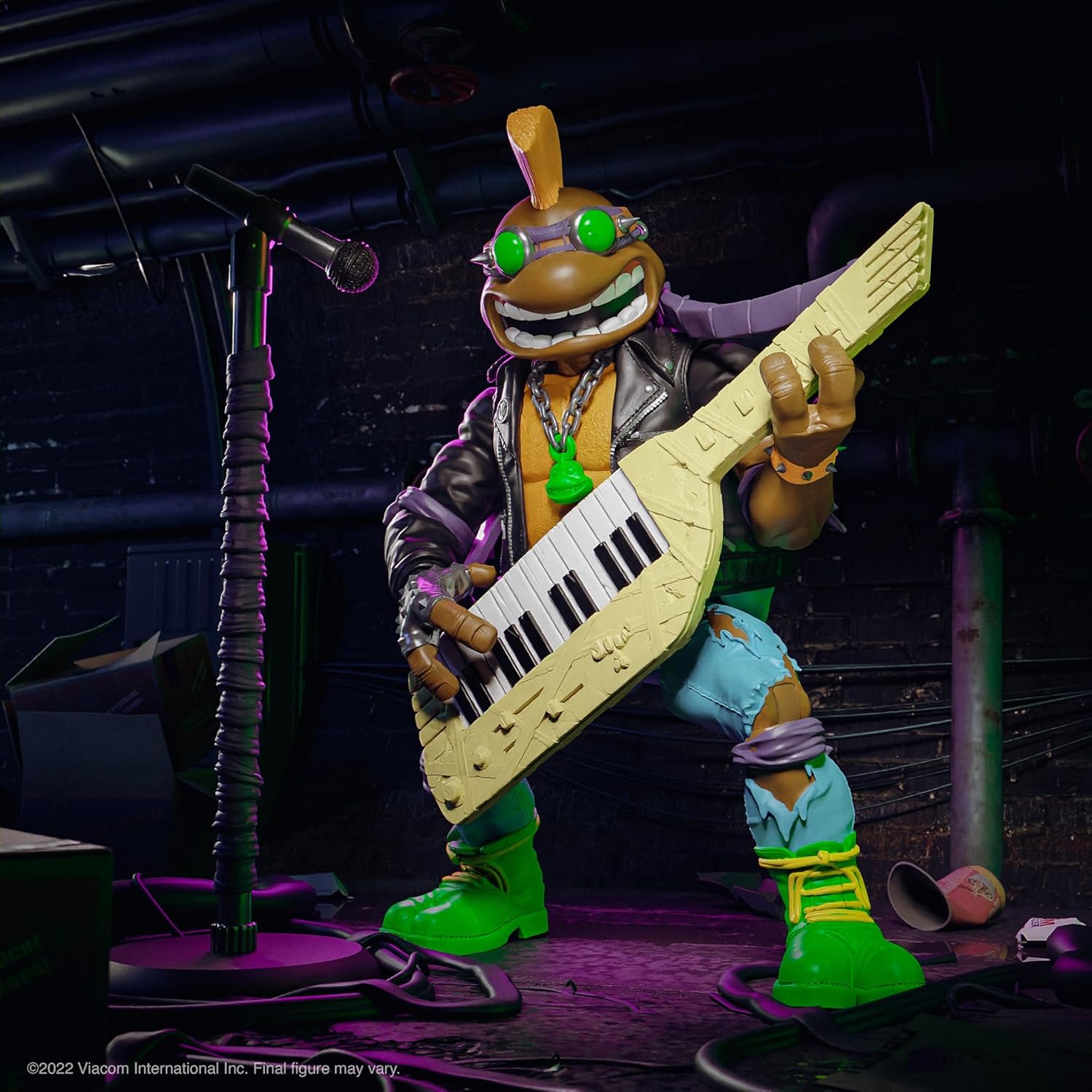 Super7 Teenage Mutant Ninja Turtles ULTIMATES! Wave 07 - Punk Rock Donatello Action Figure - Image 3