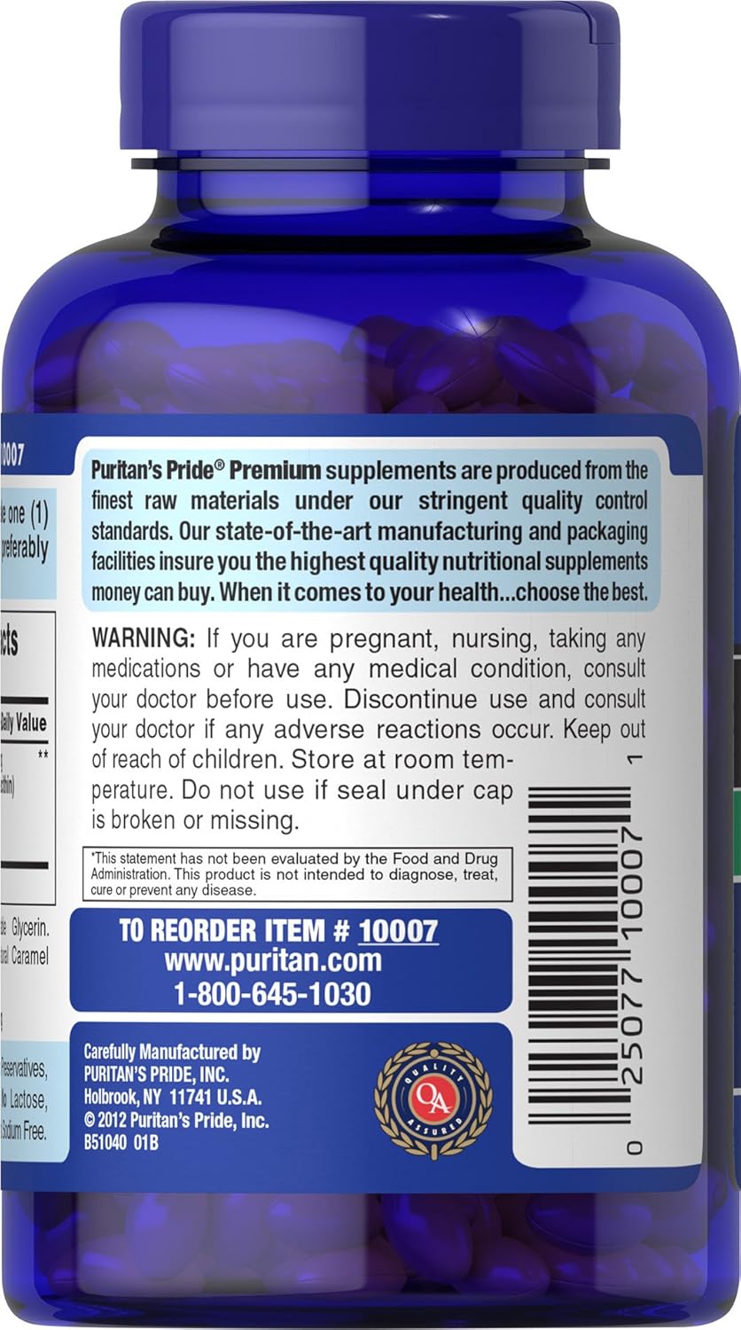 Puritan's Pride Neuro-PS 100 mg Softgels, 120 Count