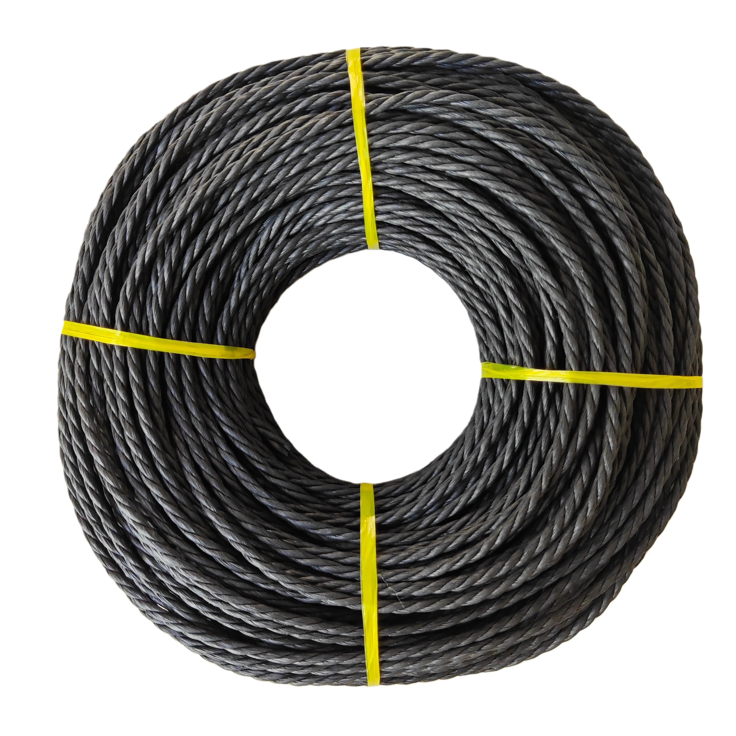 4mm Danish Paper Cord, Natural 3-Ply Oiled Paper Rope, 500g, for Chair Seat Weaving, DIY Crafts, Gardening (balck, 2000g)
