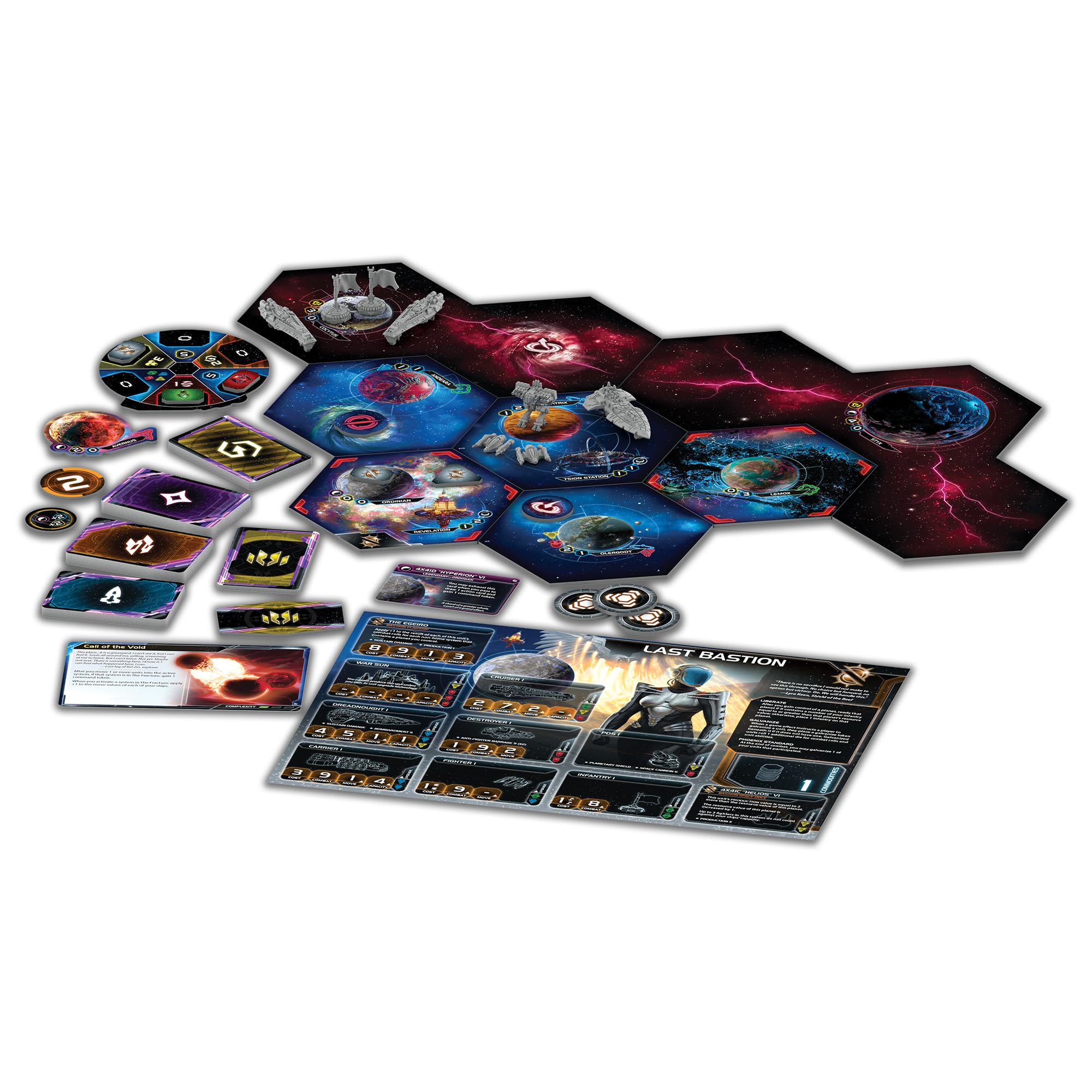 Asmodee Twilight Imperium: Thunder's Edge Brettspiel-Erweiterung – Neue Fraktionen, Planeten, galaktische Ereignisse & Spielmodus, Sci-Fi-Strategie-Spaß für Erwachsene, ab 14 Jahren, 3-8 Spieler, 4-8 | Neue Fraktionen, Planeten, Galaktische Ereignisse & S