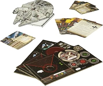 Star Wars X-Wing 1st Edition Miniatures Game Millenium Falcon EXPANSION PACK - Strategy Game for Kids & Adults, Ages 14+, 2 Players, 30-45 Minute Playtime, Made by Atomic Mass Games