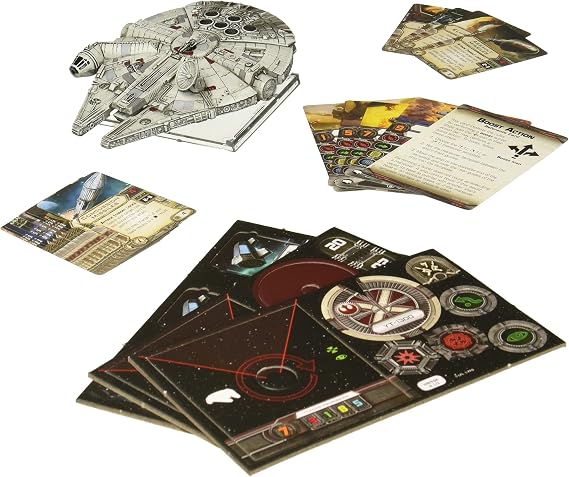 Star Wars X-Wing 1st Edition Miniatures Game Millenium Falcon EXPANSION PACK - Strategy Game for Kids & Adults, Ages 14+, 2 Players, 30-45 Minute Playtime, Made by Atomic Mass Games