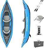 Bestway Hydro Force Inflatable Kayak Set | Includes Seat, Paddle, Hand Pump, Storage Carry Bag | Great for Adults, Kids and Families