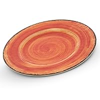 Vista 15 de Carlisle FoodService Products Plato reutilizable de plástico Mingle para cena con estilo de cerámica para el hogar y el restaurante, de melamina, 9