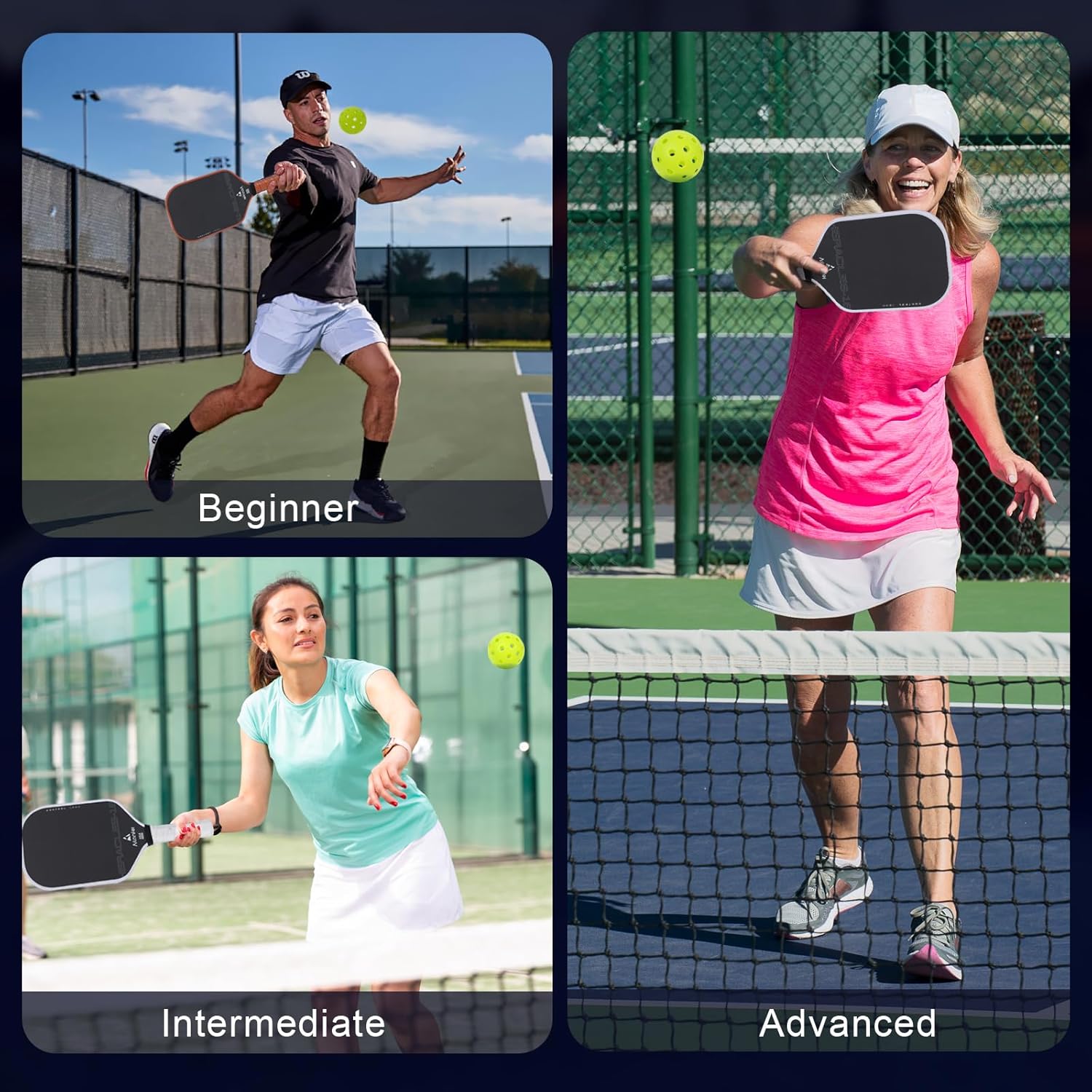 Pickleball Paddles Set,T700 Carbon Fiber Pickle Ball Paddle, Lightweight Rackets for Adults and Teenagers, Includes one Paddle Sleeve, one Cleaning Eraser and Two Pickleball Paddle Bands - Image 7