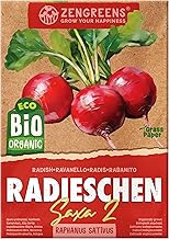 ZenGreens® - Bio Radieschen Samen - Radieschensamen - Gemüsesamen für den einfachen Anbau im Garten, Balkon oder Hochbeet - Gemüse Saatgut - Radies - Saxa 2