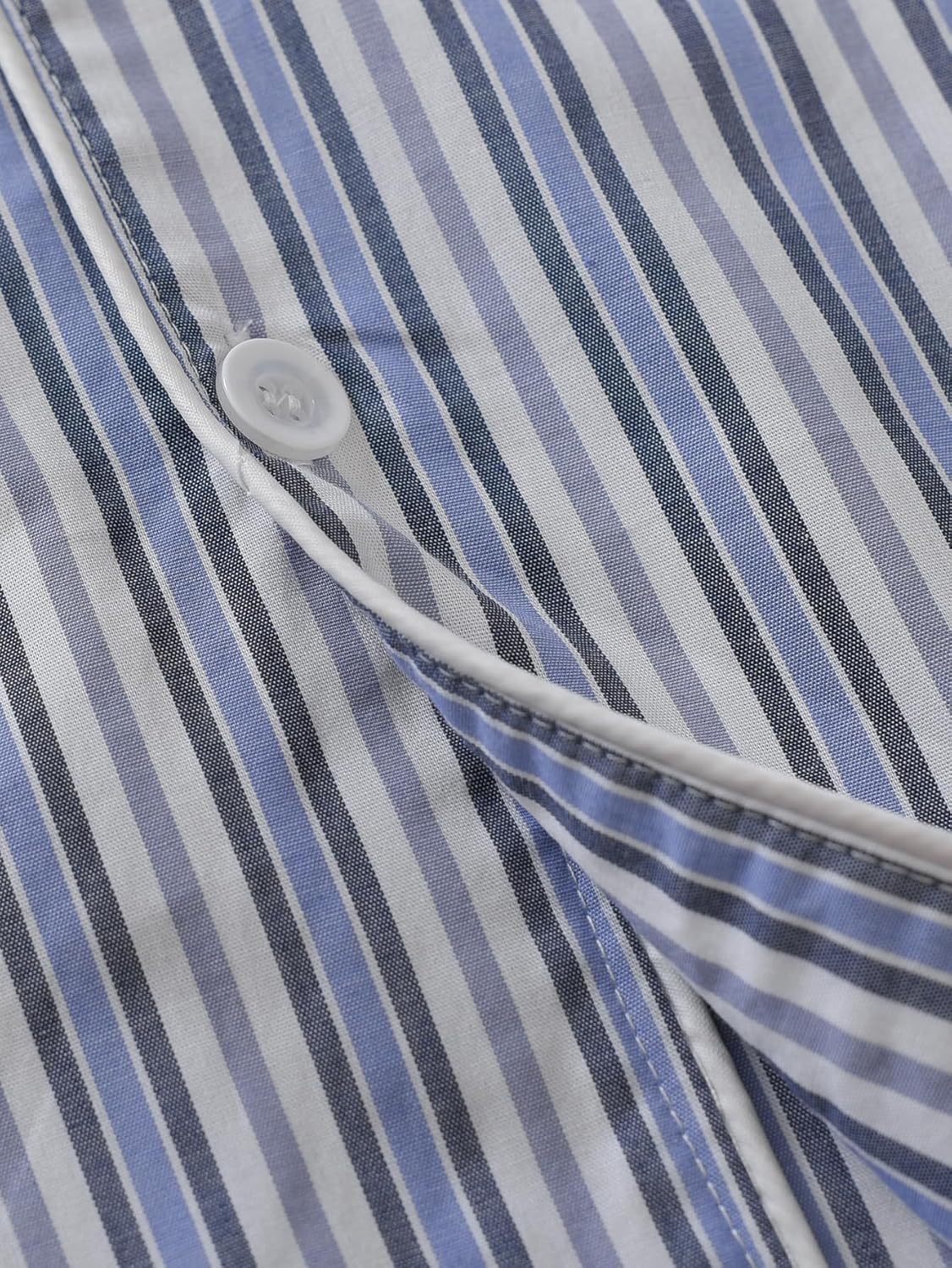 Latuza Men's Button Down Nightshirt Cotton Sleep Shirt