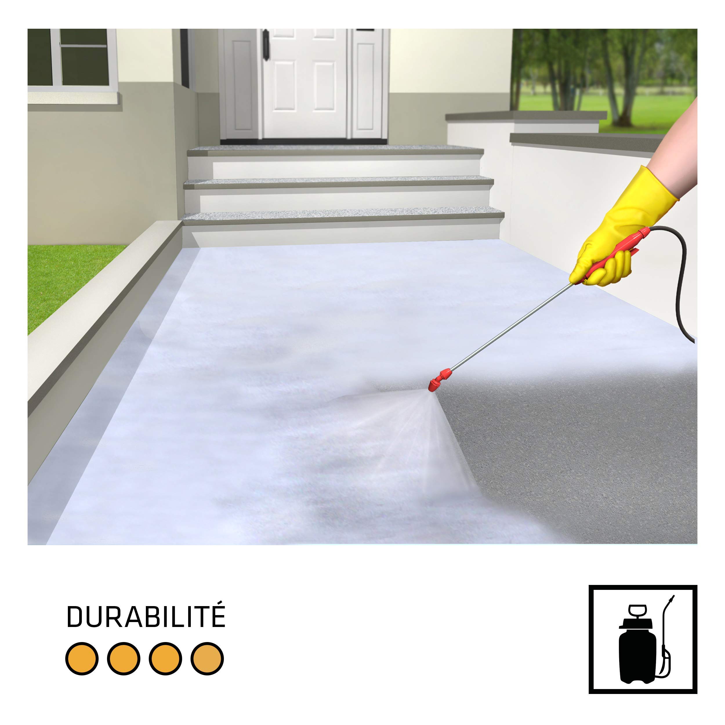 SIKA - Produit de cure béton et mortier - SikaCem Cure - Blanc - 10L