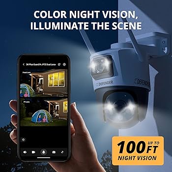 Y☆556 watchdog823 Amazon.com: Defender AI Powered Guard Pro 3K Plus Dual Lens