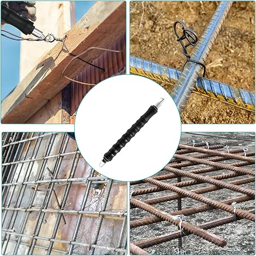 Miniatura 6 de Unlorspy Torcedor automático de alambre de amarre de barra de refuerzo torcido de alambre de amarre negro herramienta de torsión de alambre de barra