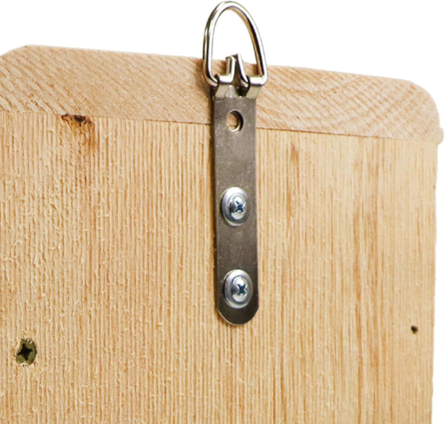 Bird Habitats Flycatcher House – Nest Box for Great Crested & Ash-Throated Flycatchers – 1" Eastern White Pine, Side Clean-Out, Ventilated – 12.5" H x 7" W x 9" D – Handcrafted in Maine, USA