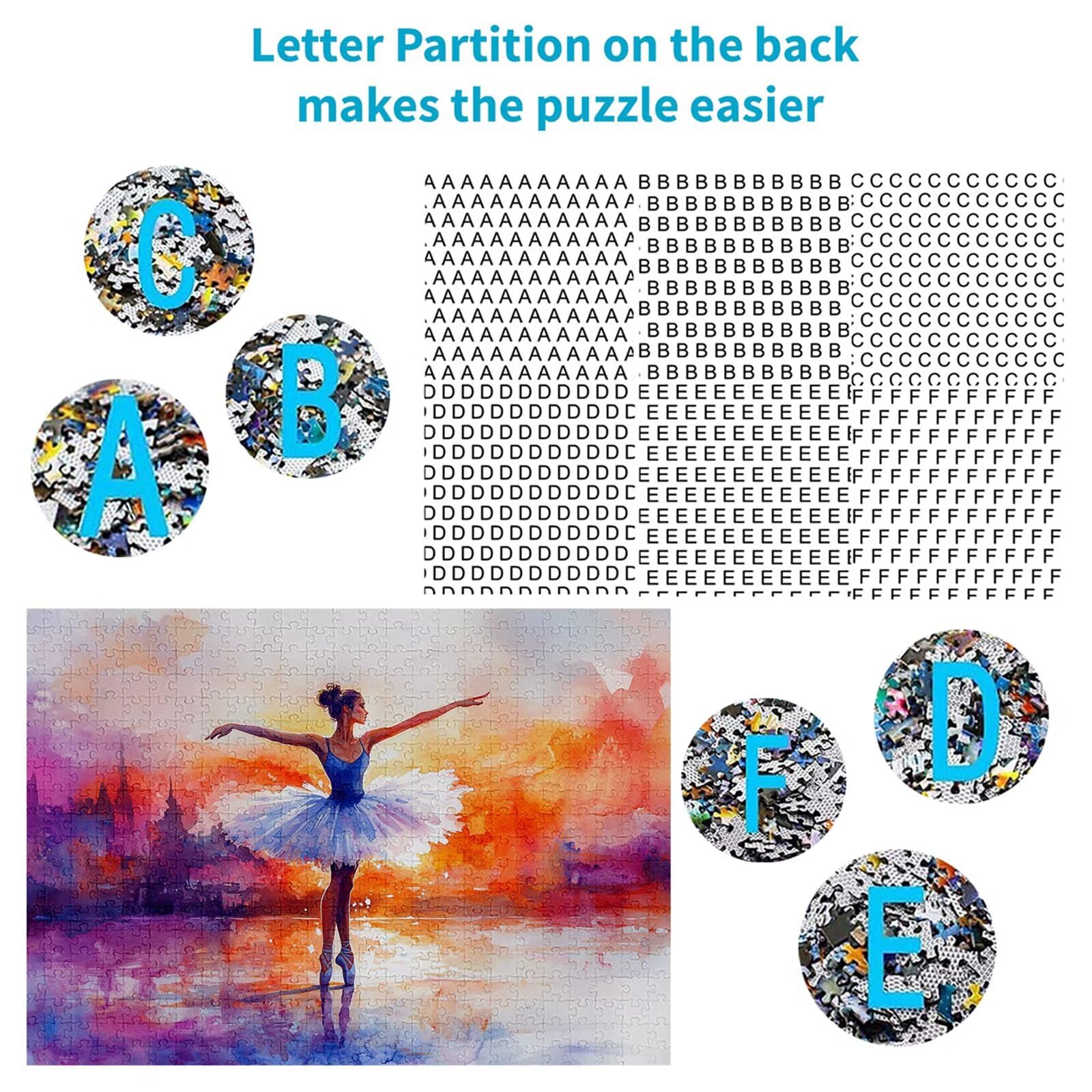 Puzzle 2000 elementów abstrakcyjne puzzle dla dorosłych kobiet 100 x 70 cm unikalne rzemiosło klasyczne 3D drewniane układanka do rodzinnych gier biznesowych, układanka do samodzielnego wykonania