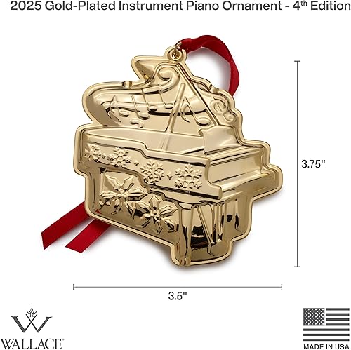 Miniatura 56 de Wallace Adorno para violín de instrumento musical chapado en oro 2023, 2ª edición Violín dorado 2023