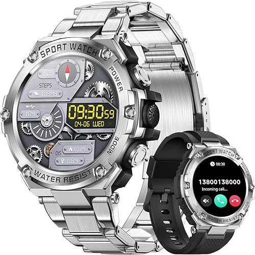 Relojes inteligentes militares para hombres hacer llamadas 100 días de larga espera 800 mAh batería grande 1.5 "pantalla HD relojes inteligentes