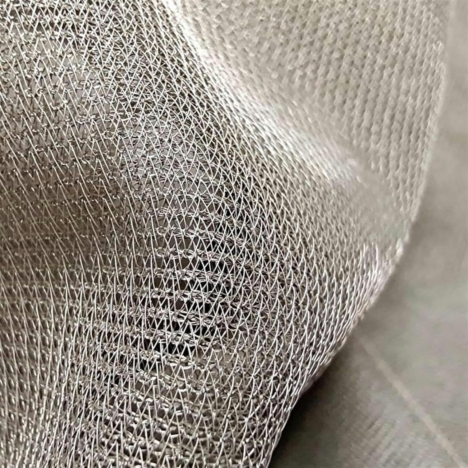 Tissu de maille de fibre d'argent pur anti-ondes pour rideaux respirants