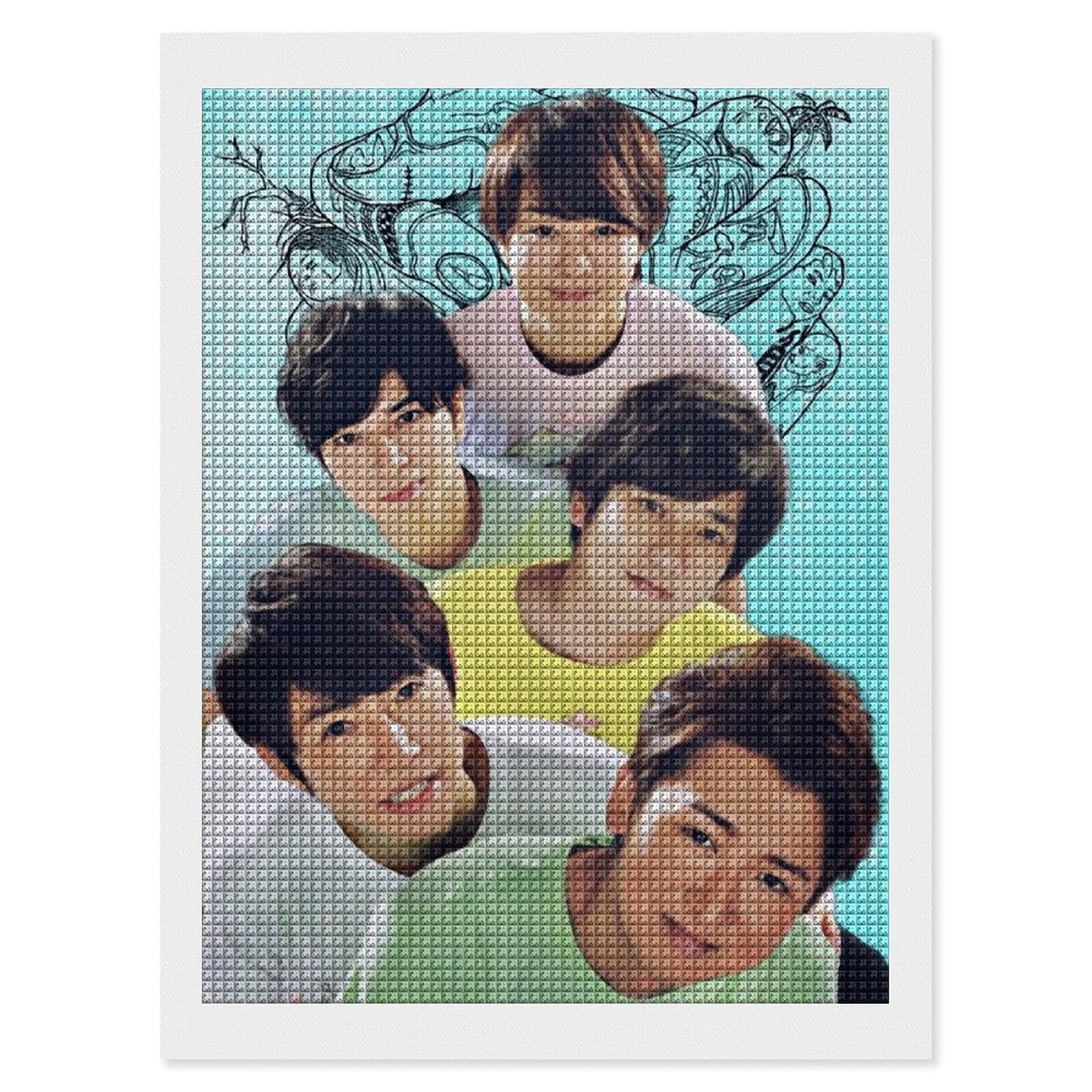 Amazon | 嵐 ダイヤモンドアート 芸術品 装飾 DIY 手芸 キット