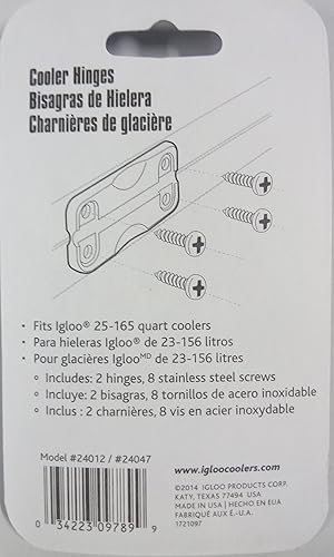 Miniatura 3 de Igloo24012Cooler Sustitución Parte Par de Bisagras de Cooler (nuevo estilo)