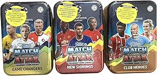 Topps Match Attax Season 2017/18 - Mega Tin with 60 Cards including 1 Gold Limited Edition Card and one 15 pcs limited Set of Cards