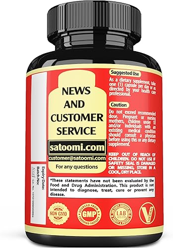 Miniatura 8 de Satoomi Extracto de raíz de Tongkat Ali 9 en 1, Ashwagandha, Tribulus Terrestris, 90 cápsulas durante 3 meses, apoya la fuerza, la energía y el