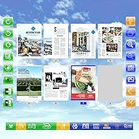 Vista 5 de Plustek OpticBook 4800 - Escáner de libros con paquete de software intuitivo, alta velocidad de escaneo, recorte y rotación automática, diseño