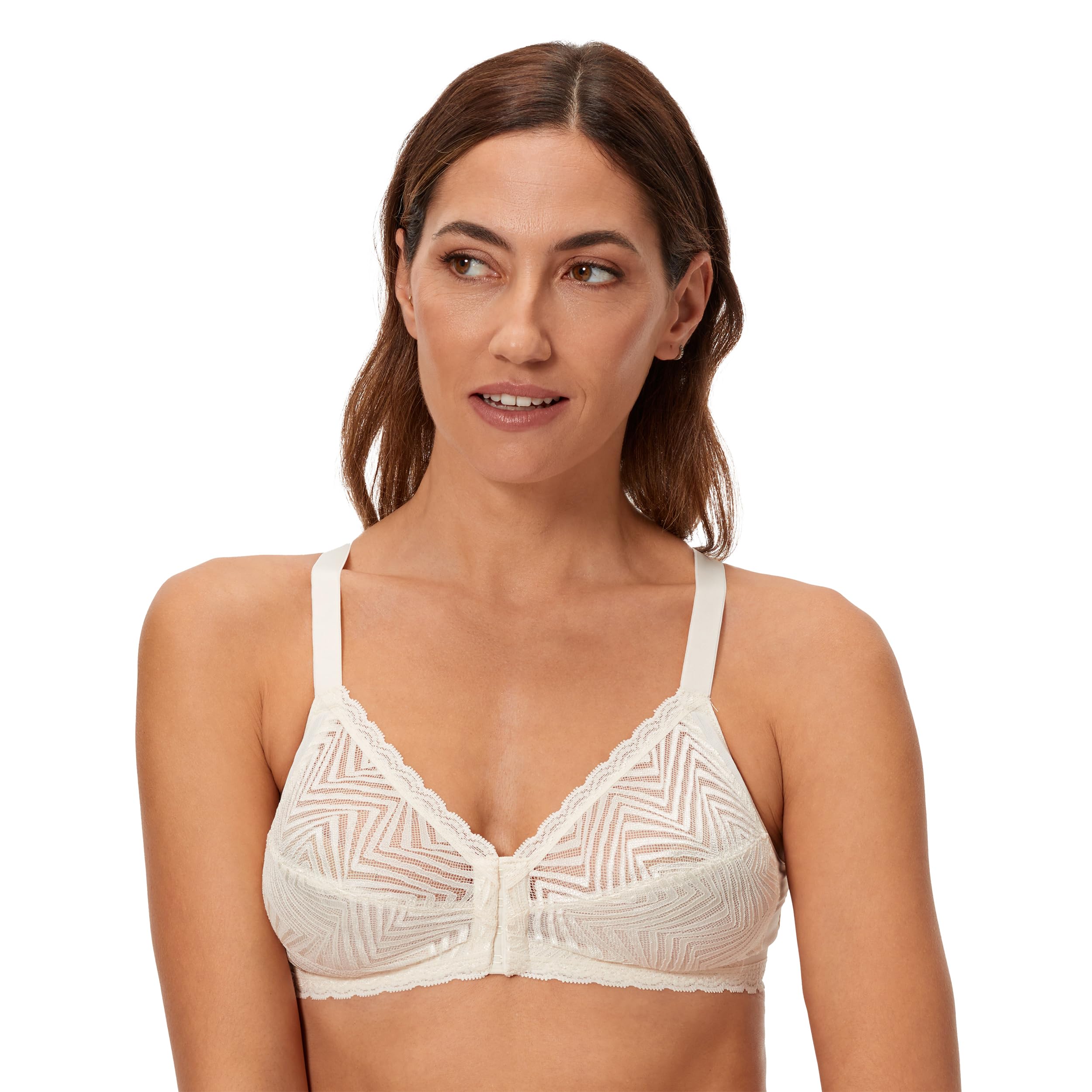 Playtex P08GB Women's Wireless Bra with Elastic Sides, Comfortable and Adaptable Design for Women