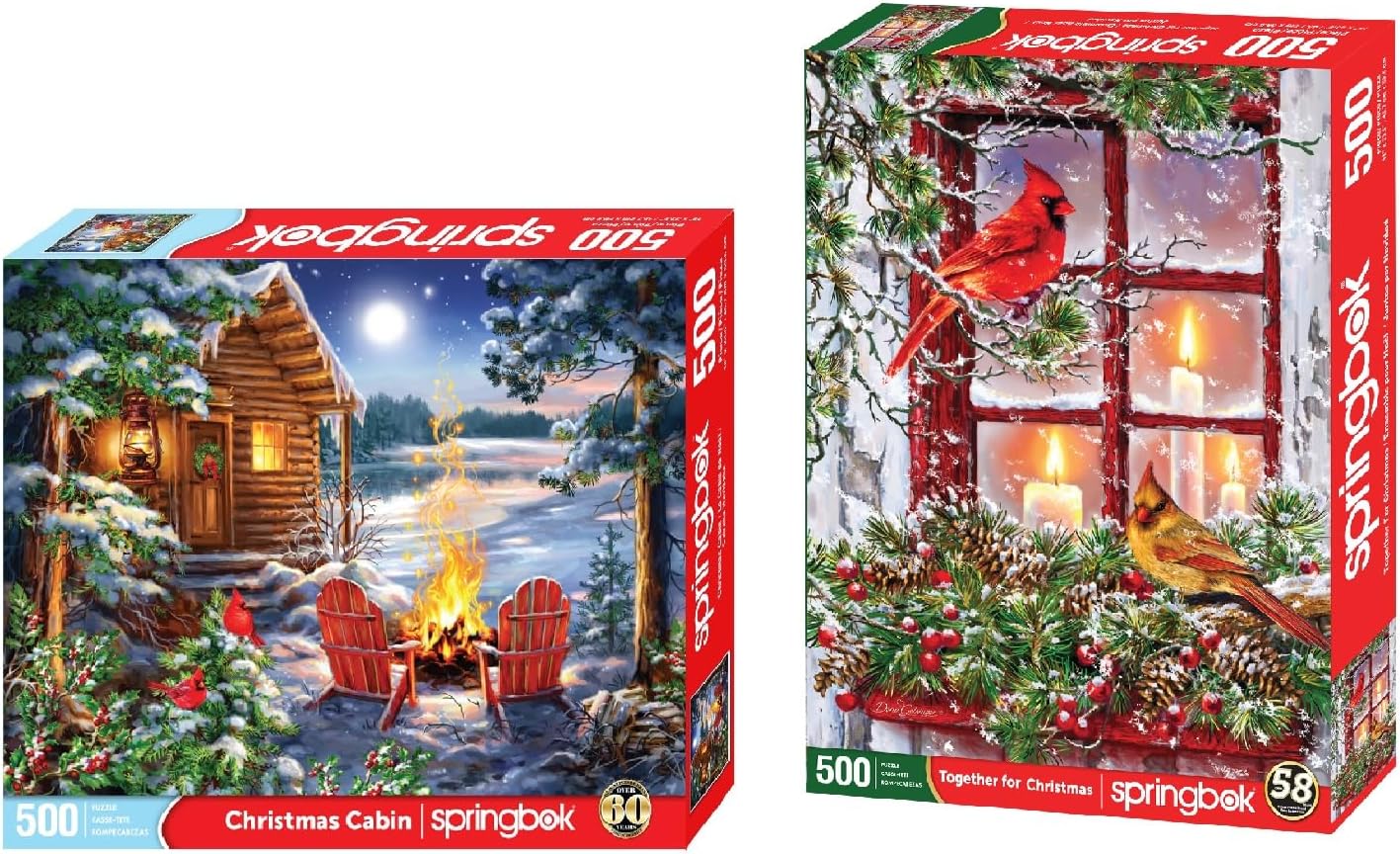 Springbok 500 Piece Puzzles Set of 2 Together for