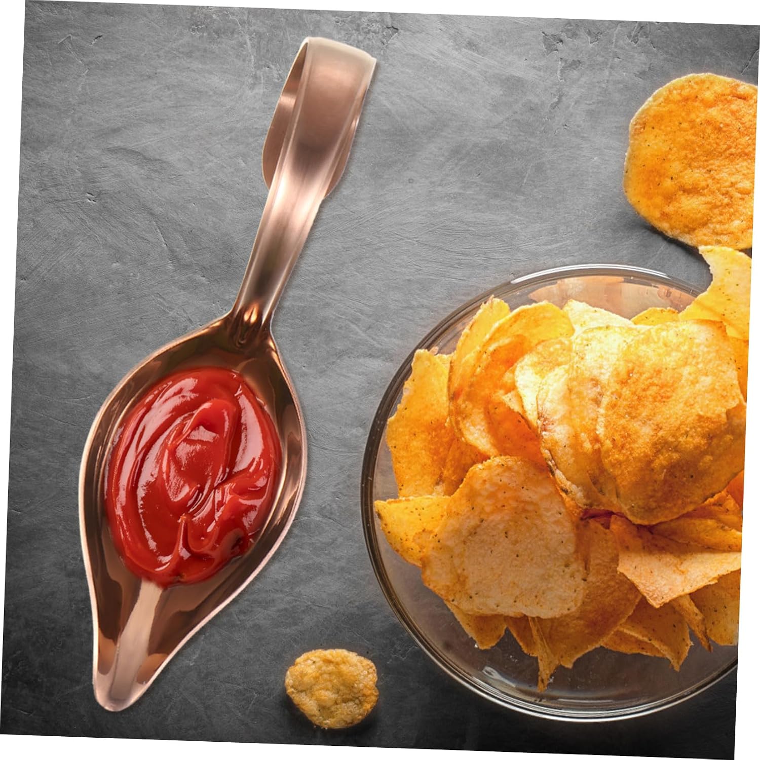 Stainless Steel Saucier Culinary Spoon for Baking Western Food Decoration