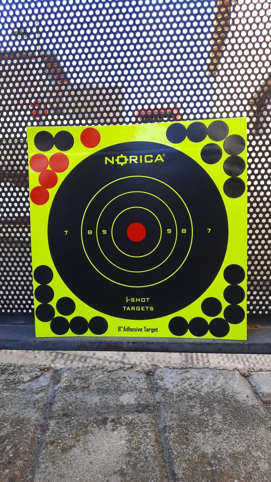 Lote 10 Dianas Reactivas y Adhesivas Norica I-Shot | 17 cm Diametro | Pack de 10 Unidades | Tiro al Blanco |