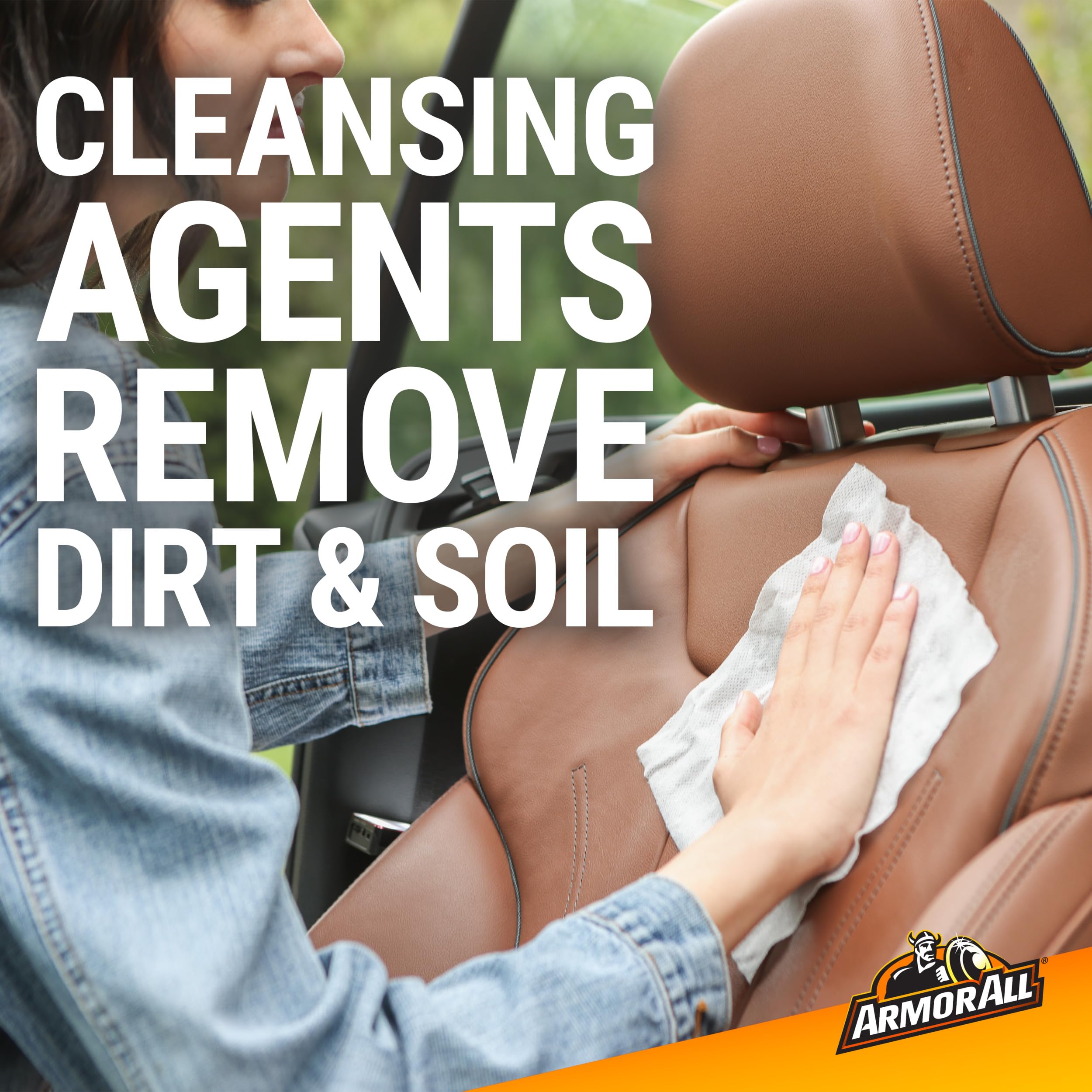 Armor All Interior Cleaner Car Leather Wipes by For Cleaning Cars Trucks and Motorcycles 20 Count — view 4