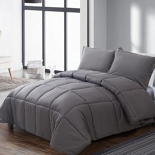 Juego de edredón ligero de tamaño individual con 1 funda de almohada juego de 2 piezas edredón alternativo acolchado para todas las estaciones serie