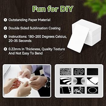 250PCS White Blank Cards, Blank Playing Cards, Blank Flash