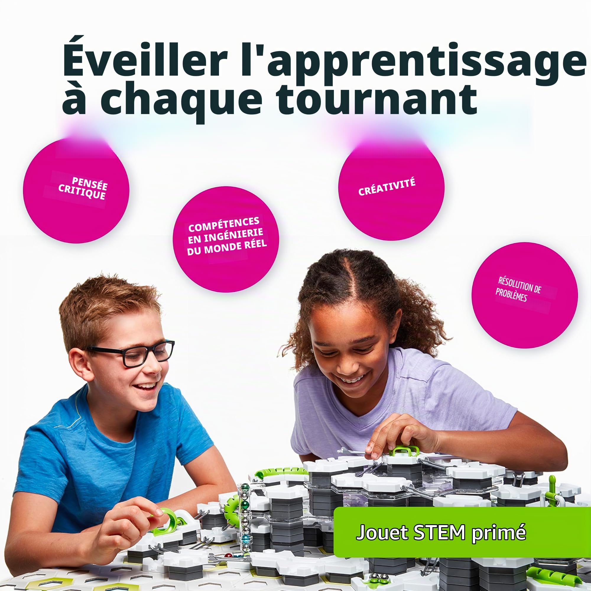 Ravensburger 27023 GraviTrax PRO Starter-Set Giant Piste à billes 8 ans Ravensburger 27023 GraviTrax PRO Starter-Set Giant Piste à billes 8 ans