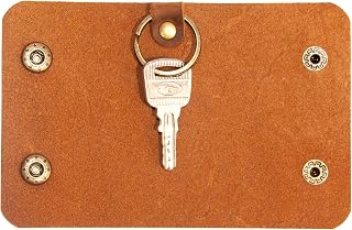 Turbosnail Personalized Minimalist Key Holder Vintage leather Key Organizer Keychain Key Cover Leather Key Pouch Key Case Key Holder