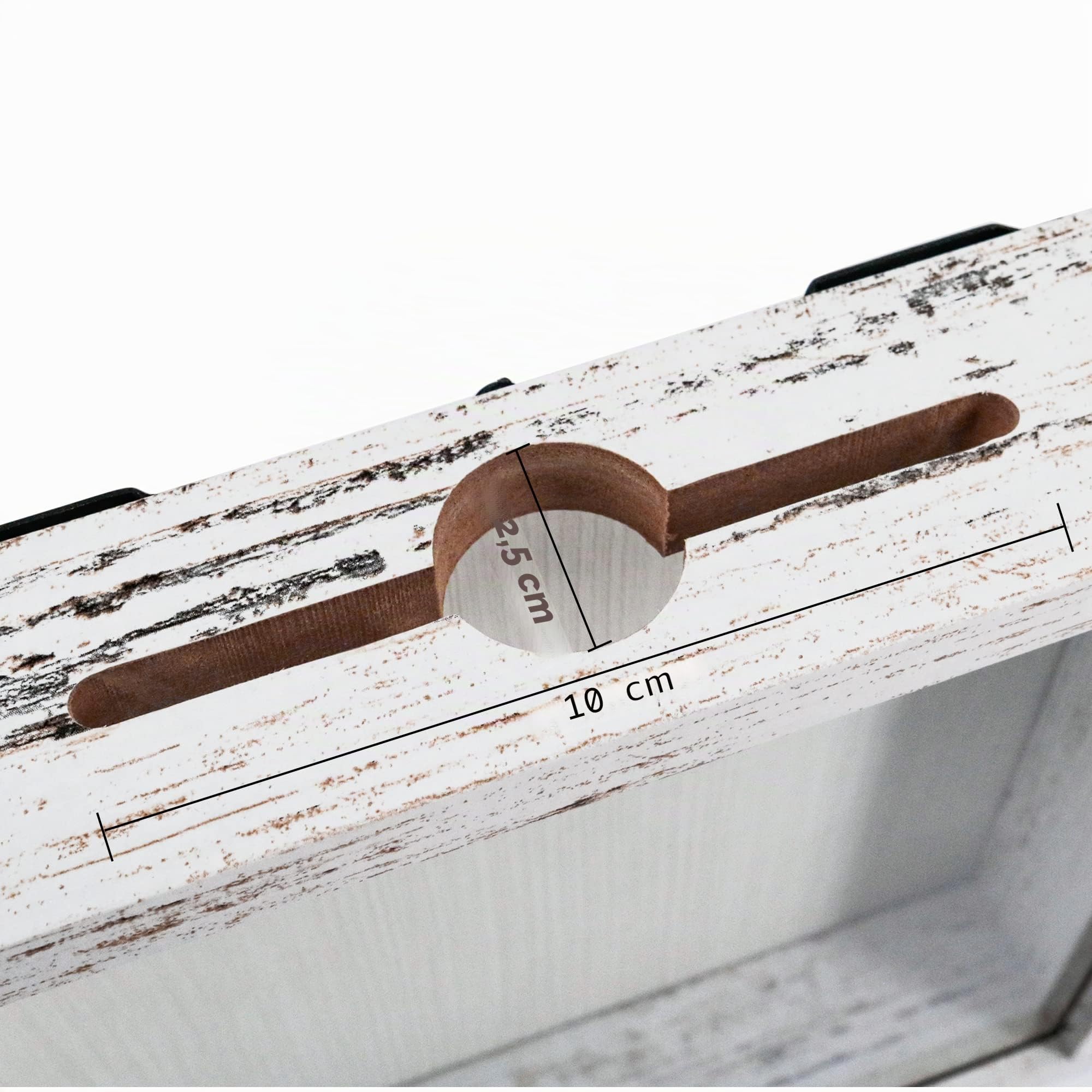 GraduationMall 20x20cm 3D Bilderrahmen für Tickets Shadow Box mit Slot,Rahmen zum Befüllen Speicherbox Weinkorken Muscheln Geschenke Vitrine Weiß
