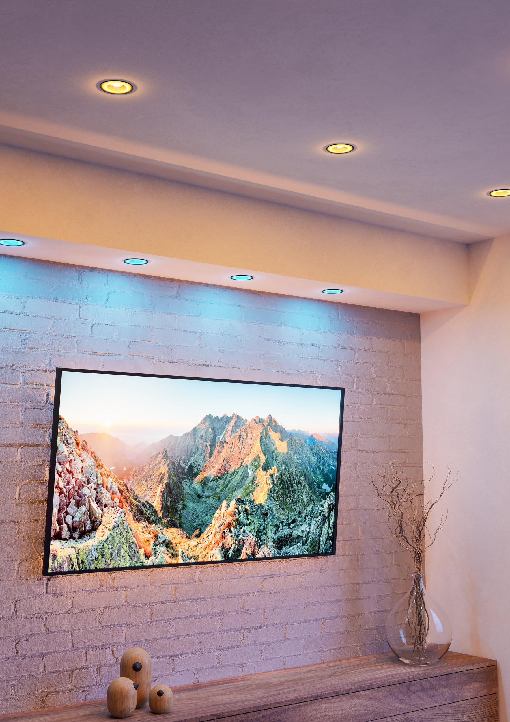 EGLO connect.z 3er Set Smart Home LED Leuchtmittel GU10, Matter, ZigBee | App und Sprachsteuerung Alexa, mit Fernbedienung, dimmbar, warmweiß-kaltweiß, RGB, 4,9 Watt, Glühbirne opal weiß