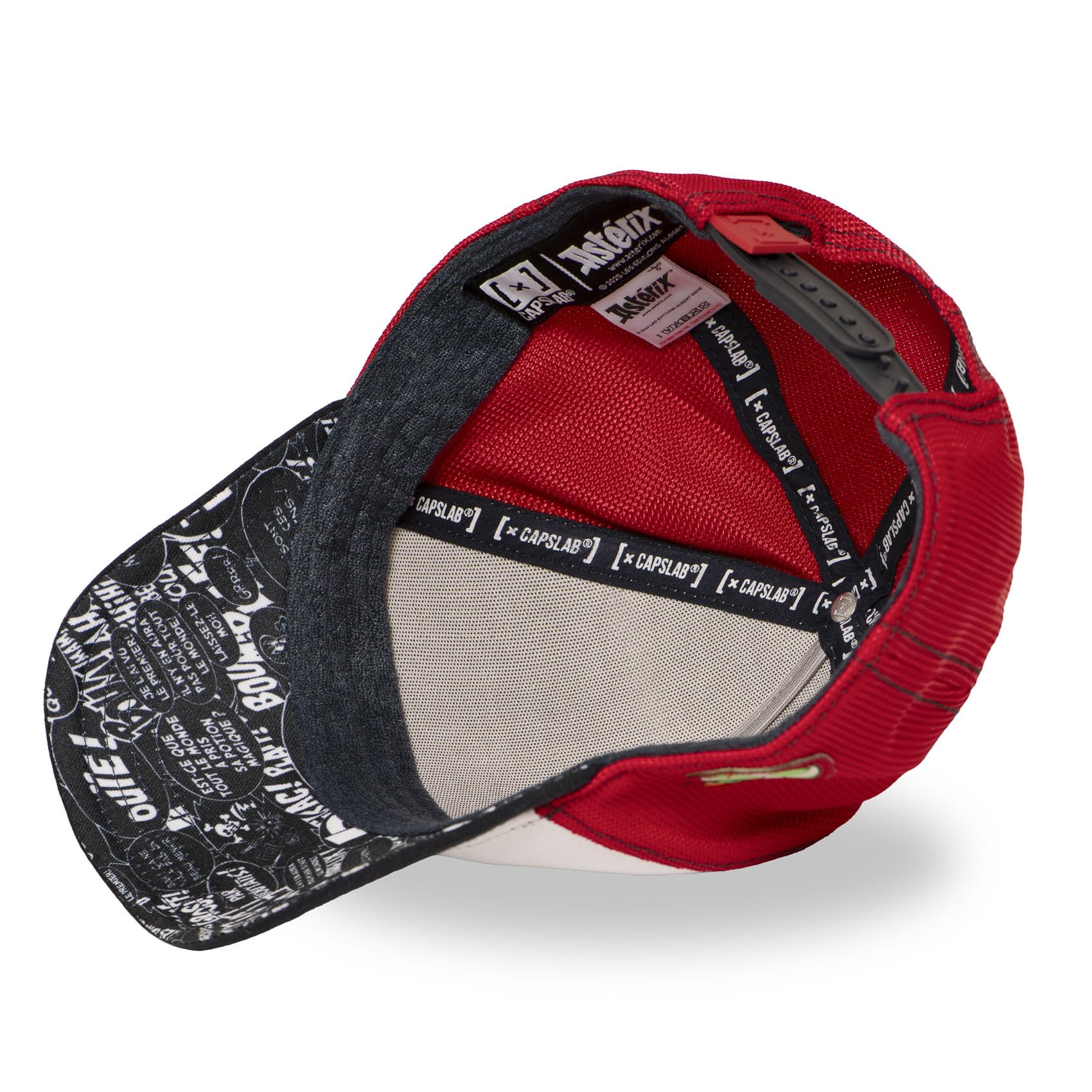Capslab Kappe für Damen und Herren, Trucker-Kappe Asterix, verstellbar durch Snapback