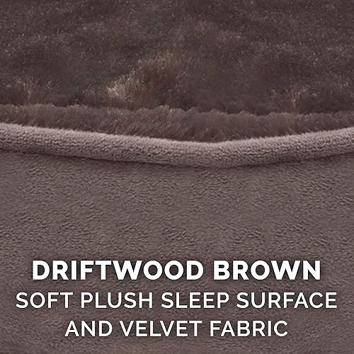 Miniatura 6 de Cama para perro Furhaven Pet ovalada, redonda, para relajarse y no tener ansiedad, con base extraíble para perros y gatos, con múltiples estilos,