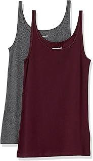 Women's Slim-Fit Thin Strap Tank Top, Pack of 2 - Buy now