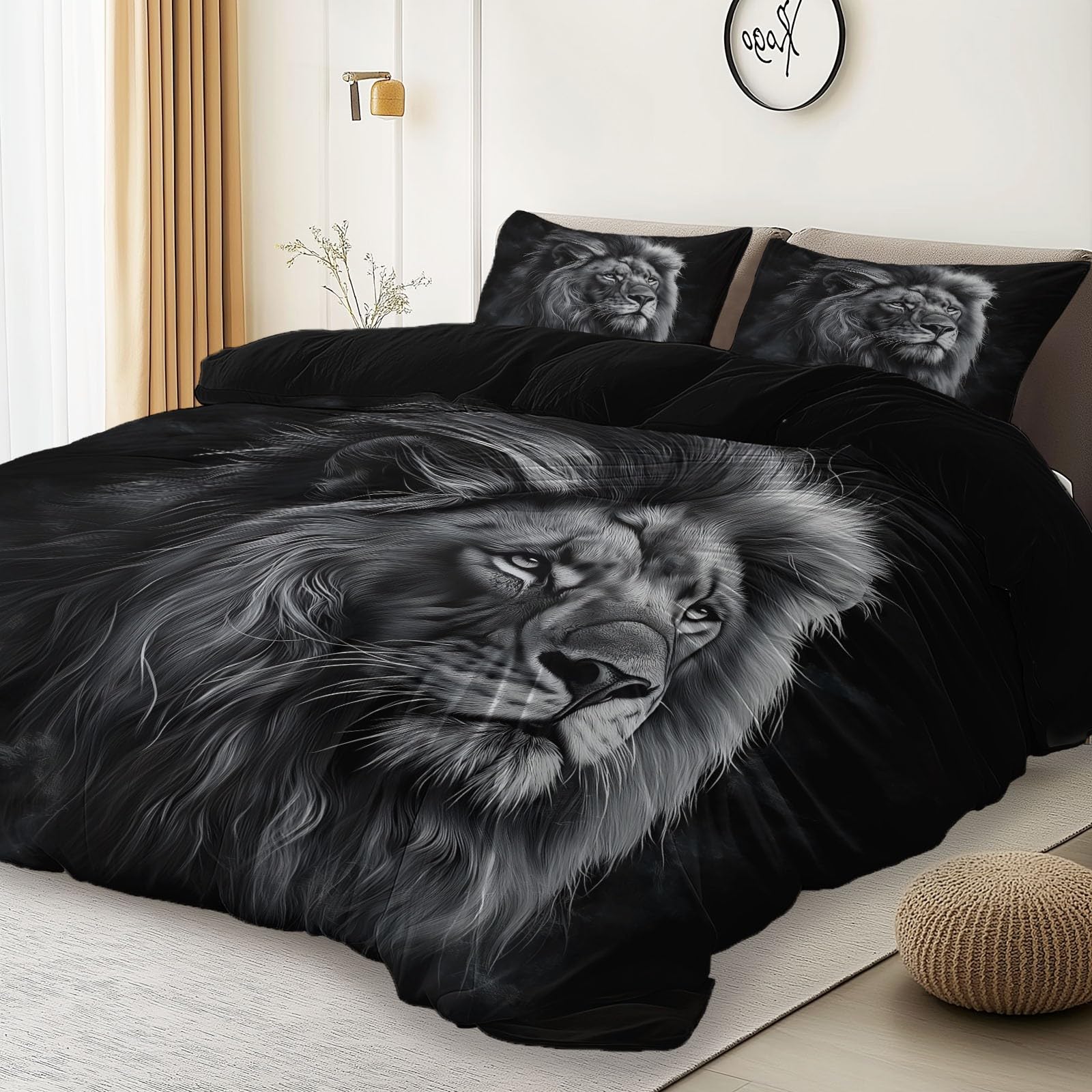 Fantastyczna poszwa na kołdrę wzór nieba, czarny zestaw pościeli z mikrofibry dla dorosłych dzieci dziewczynki, poszwa na kołdrę 240 x 260 cm Zestaw z 2 poszewkami na poduszki 65x65 cm
