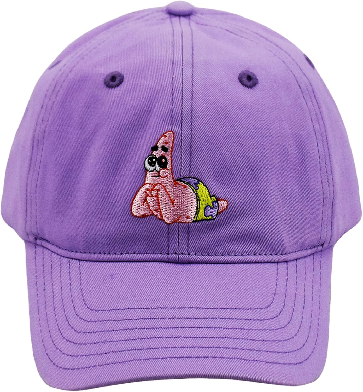 Spongebob Squarepants Dad Hat, Cotton Adult Baseball Cap with Curved Brim