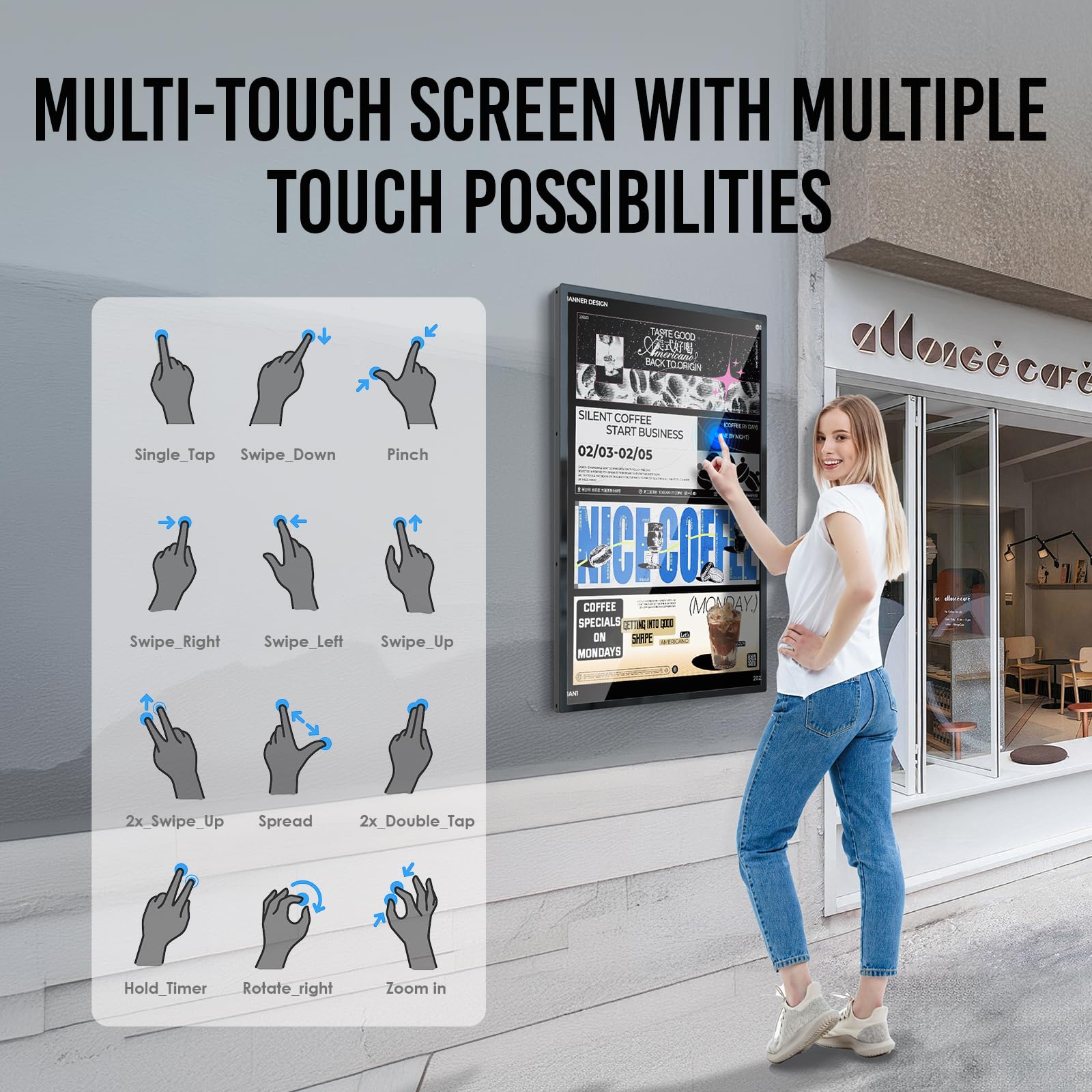 ■ Digital Signage A-32 S32R 32 inch Outdoor Digital Signage | Sunlight-Readable – Yetronic -