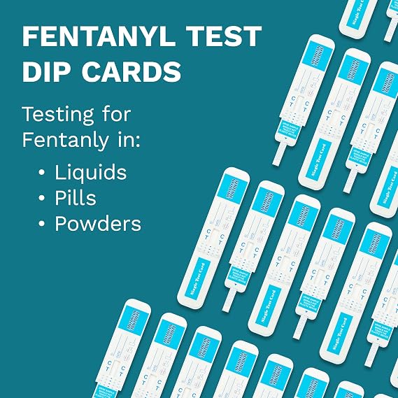 Fentanyl Test Dip Cards: Quick, Accurate Results, Reliable Detection 5-Minute Forensic Urine Test (5 Tests)