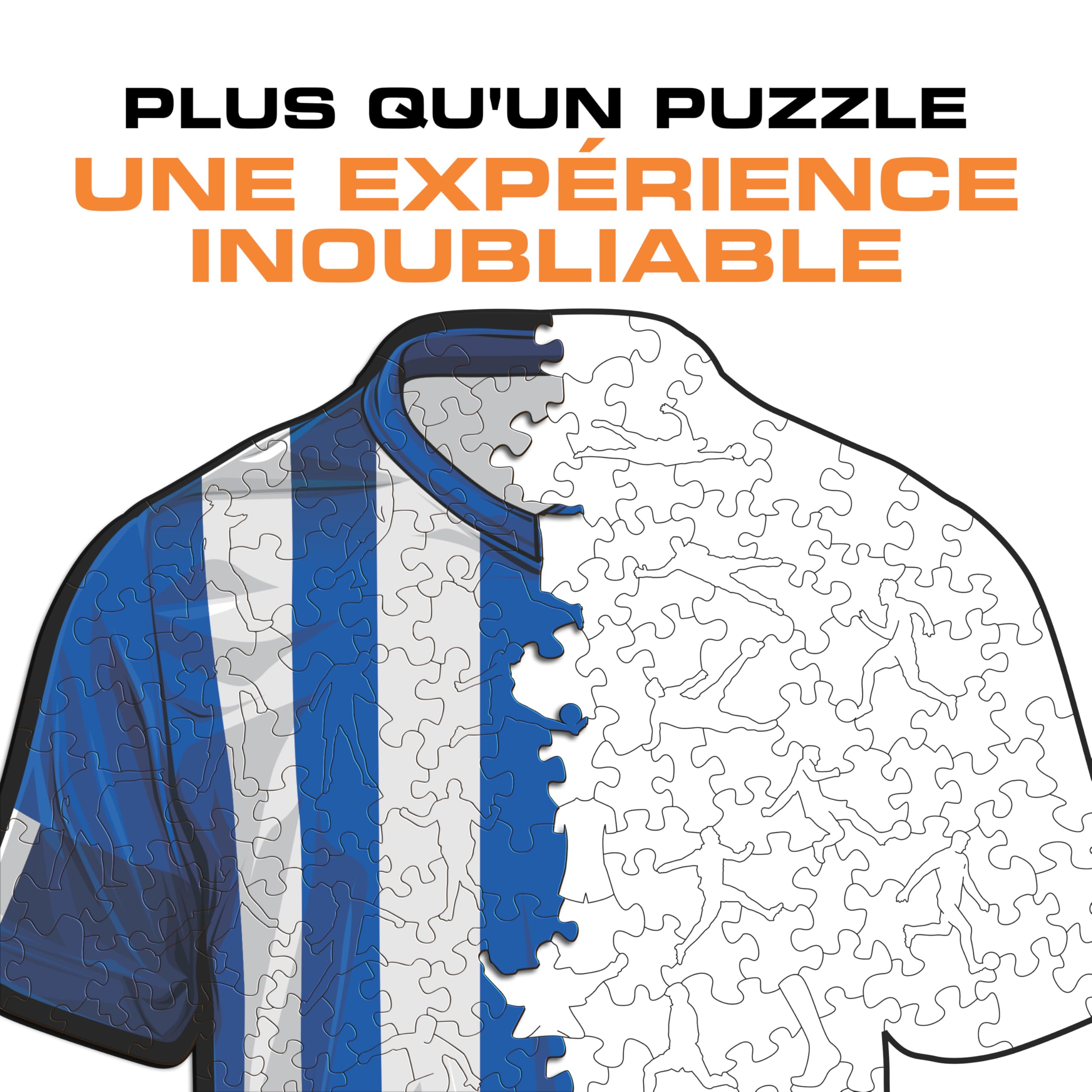 Iconic Puzzles - Porto Maillot, Puzzle en Bois sous Licence Officielle, 100% Durable, Cadeau pour Adultes et Enfants, Taille L, 500 pièces