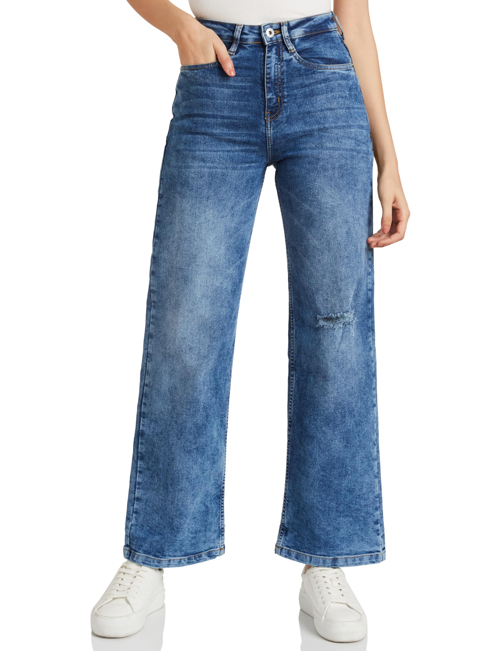 amazon brand - symbol Women's Loose High Rise Jeans (Available in Plus Sizes)-picture-20