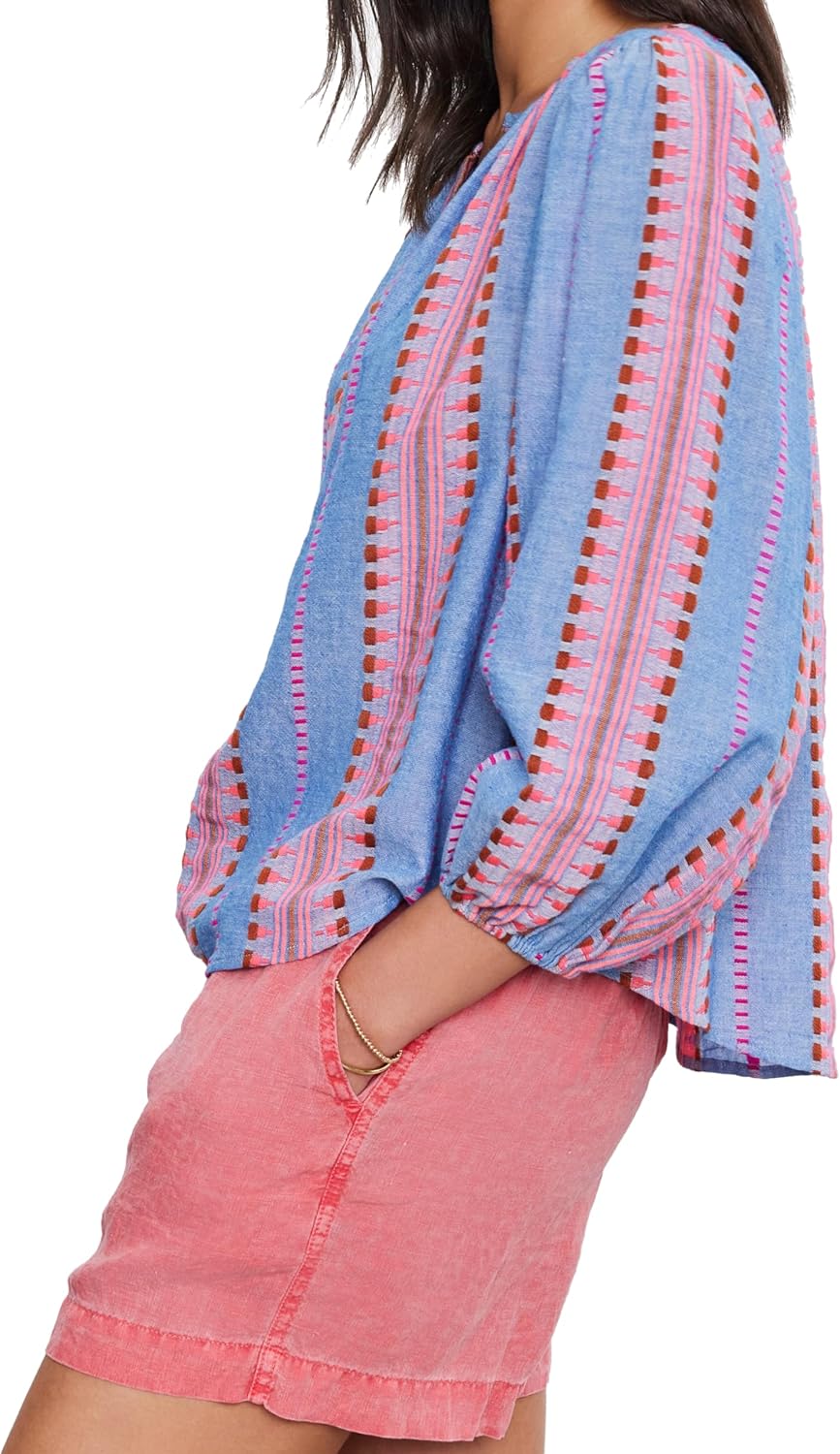 Velvet by Graham & Spencer Women's Isla Bright Jaquard Top - Image 2