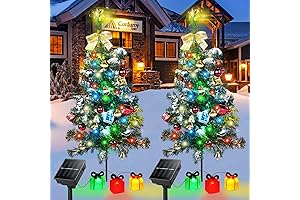 30 Inch Outdoor Solar Christmas Tree & Light Decoration